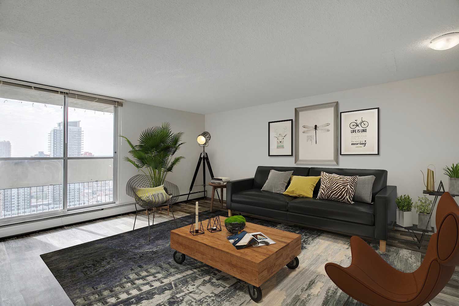 Garden Towers: 1 & 2-Bedroom Apartments with City Views