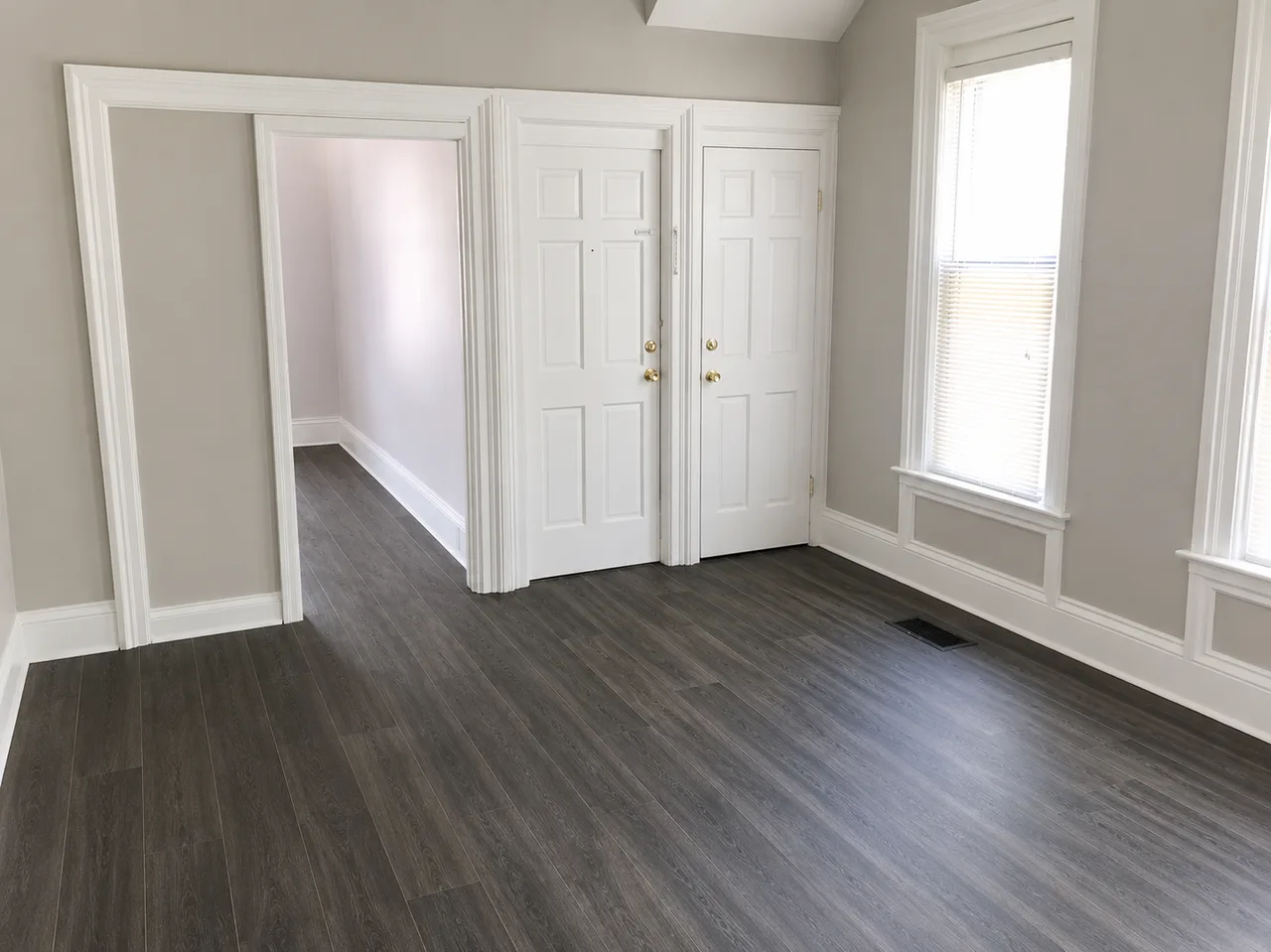 Updated, spacious 2 bedroom, 1 bathroom first floor apartment in the transforming Belknap neighborhood