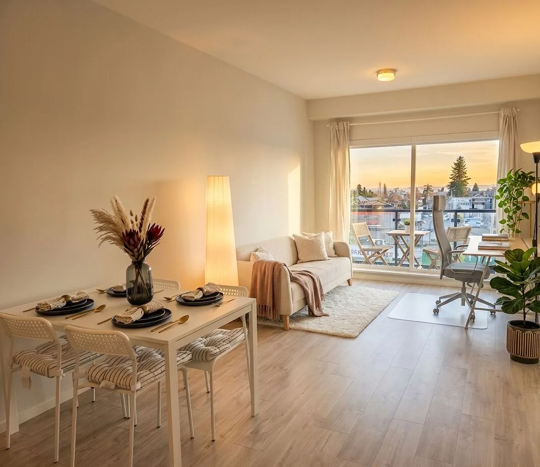 Bright, Modern 1 Bed/1 Bath Corner Suite with City Views