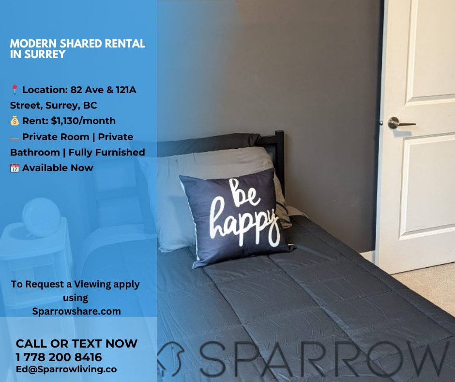 121A Street, Surrey, BC - Room for rent