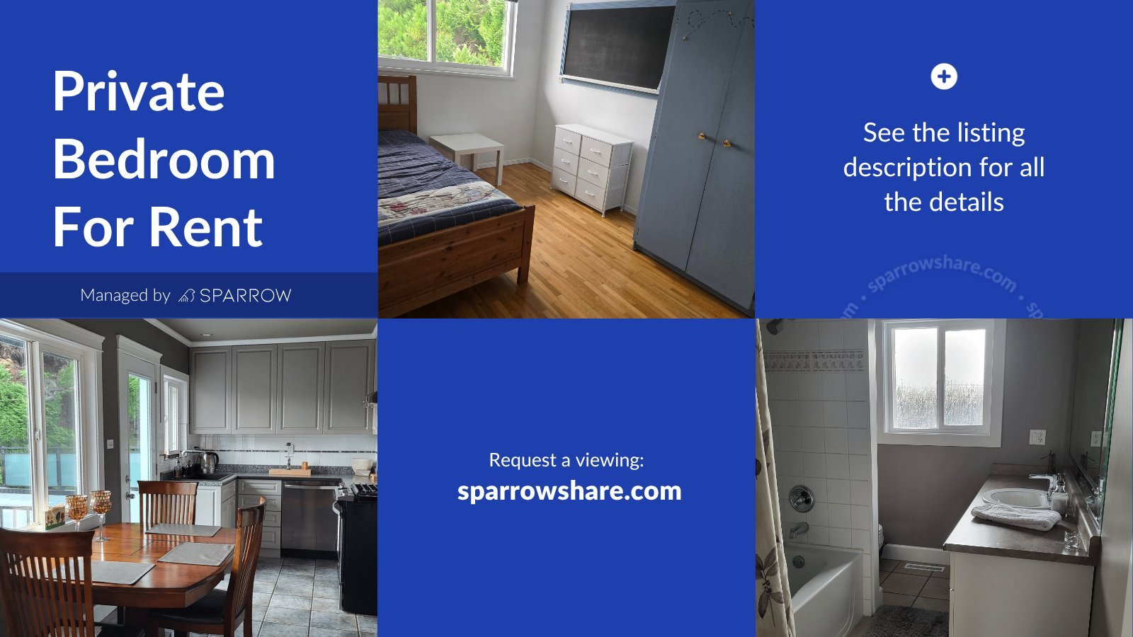 Poirier Street, Coquitlam, BC - Room for rent